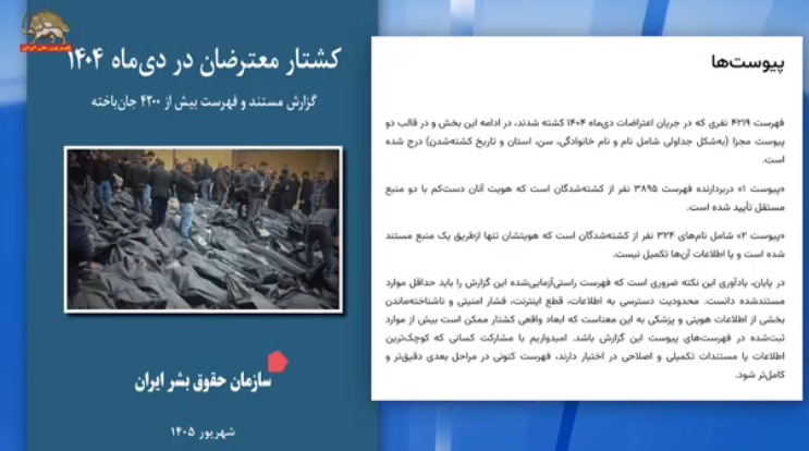 گزارش سازمان حقوق‌بشر ایران 